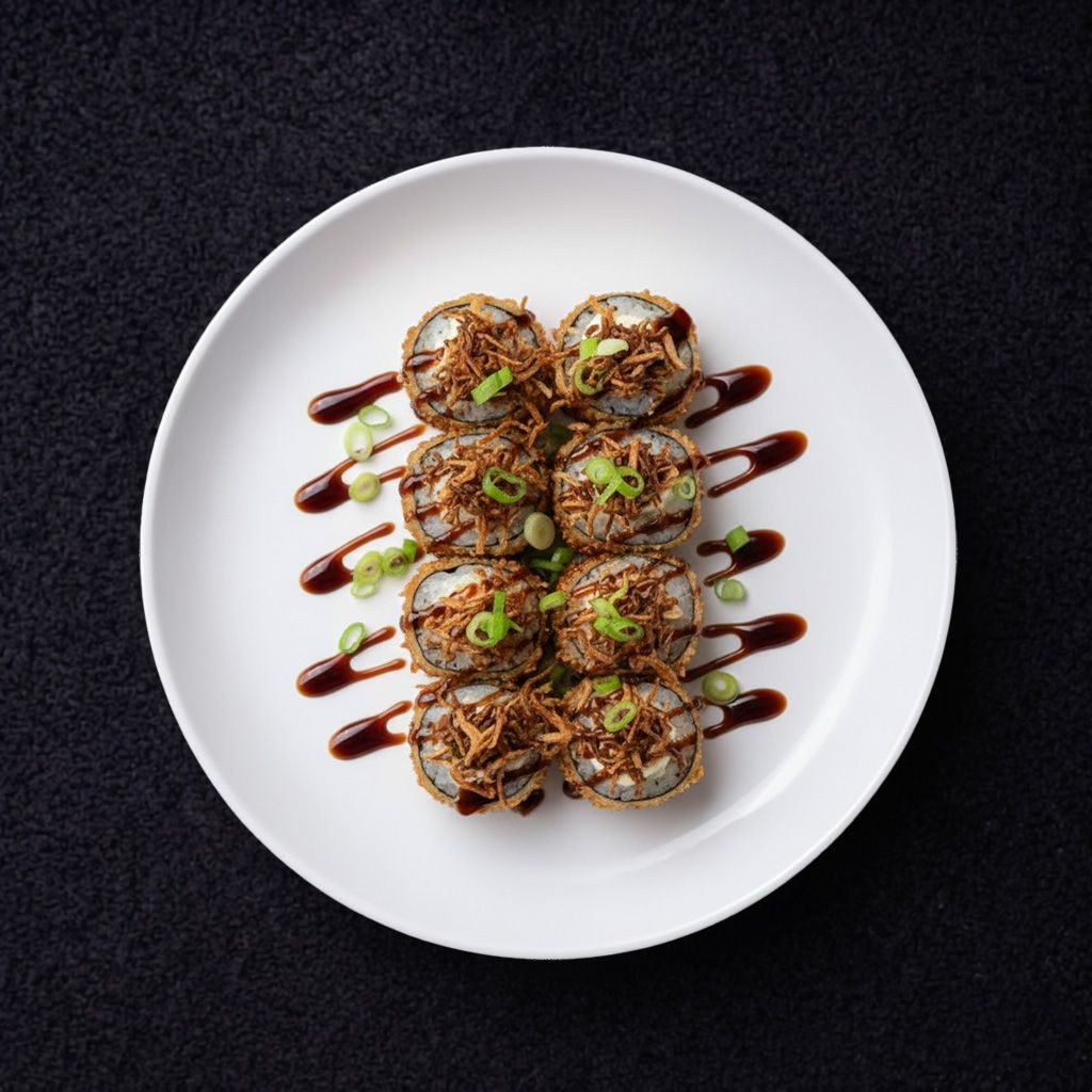 Tempura leek (hot poro).