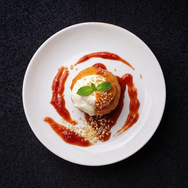 Sorvete de queijo.