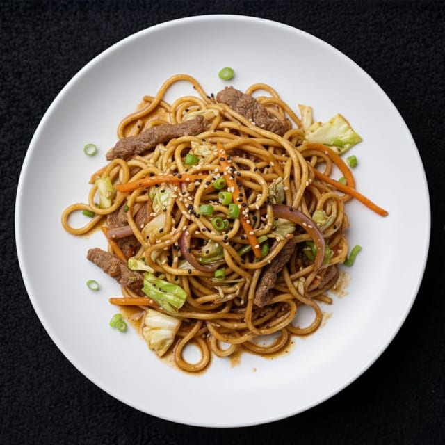 Yakisoba (noodle lo mein).