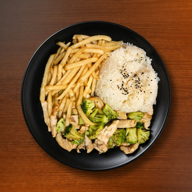 Broccoli Beef or Chicken.